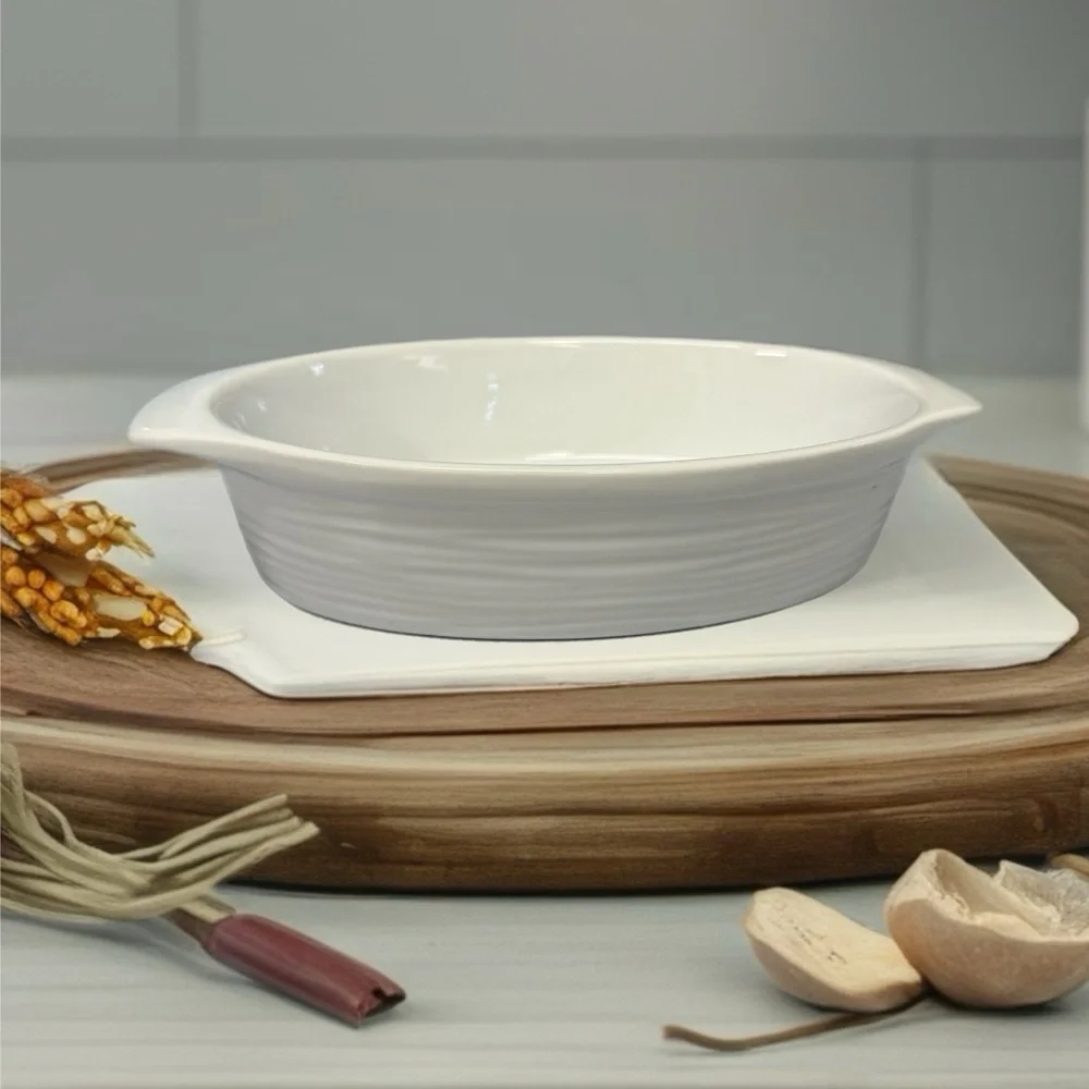 BIA Cordon Bleu Kalahari Oval Porcelain China Au Gratin Dish Bakeware